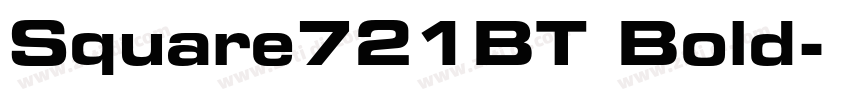 Square721BT Bold字体转换